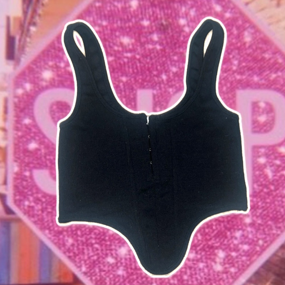 Womens cropped corset top